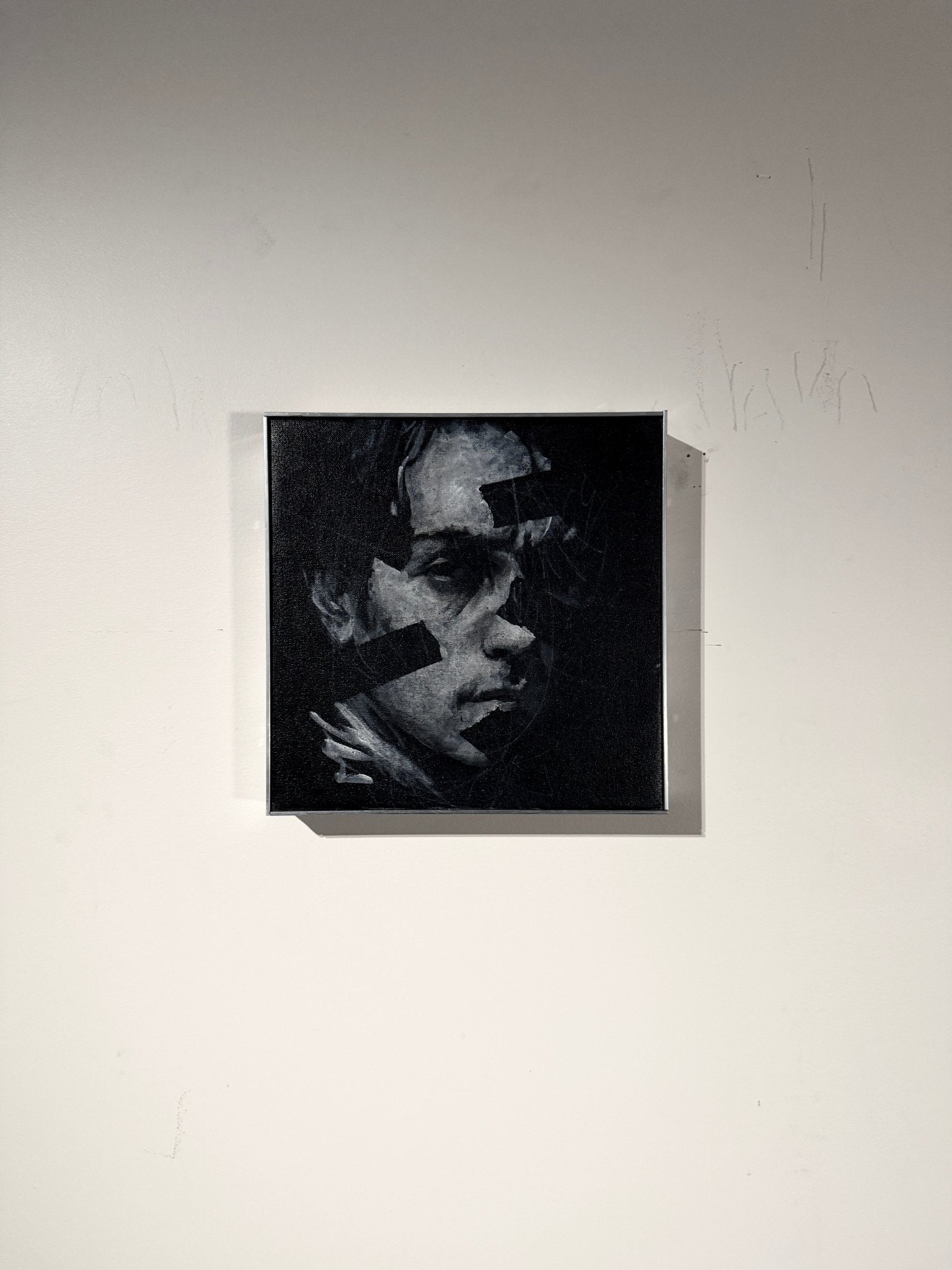 The Distance Within | Original Charcoal on Canvas - Mad Charcoal