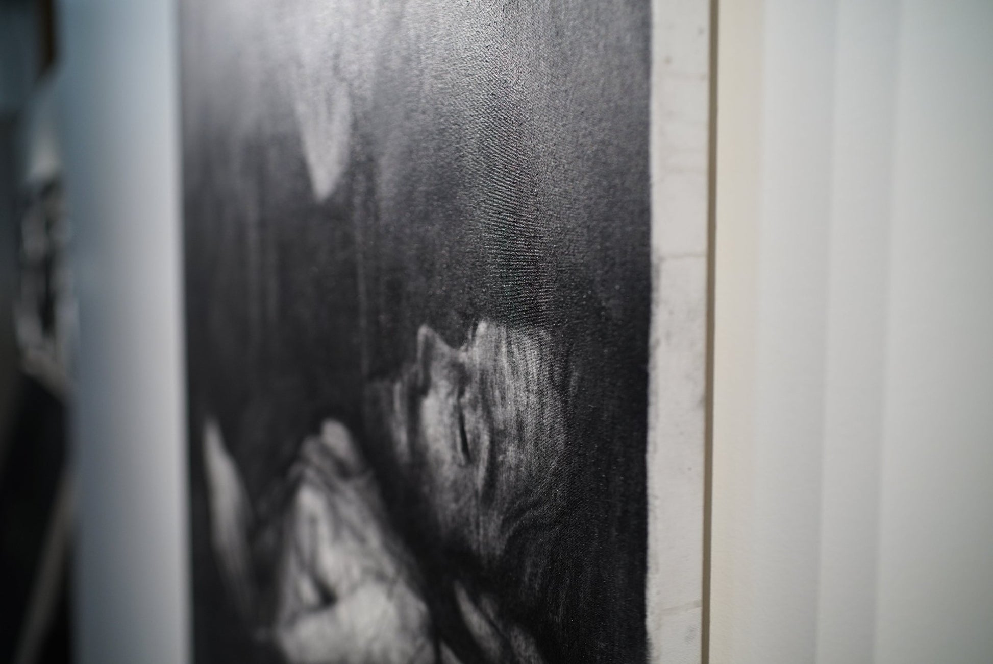 The Divine Descent | Charcoal on Canvas - Mad Charcoal