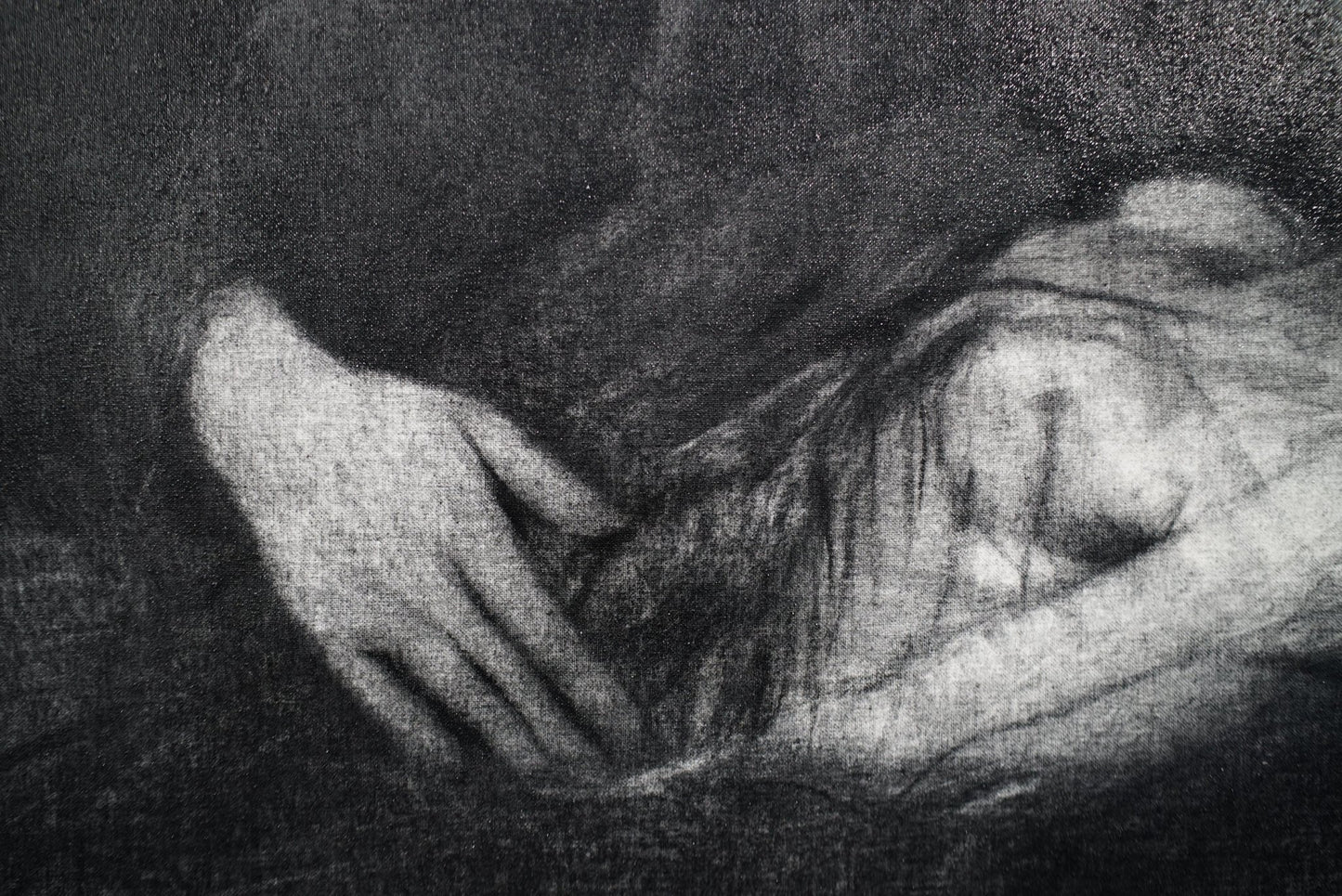 The Divine Descent | Charcoal on Canvas - Mad Charcoal