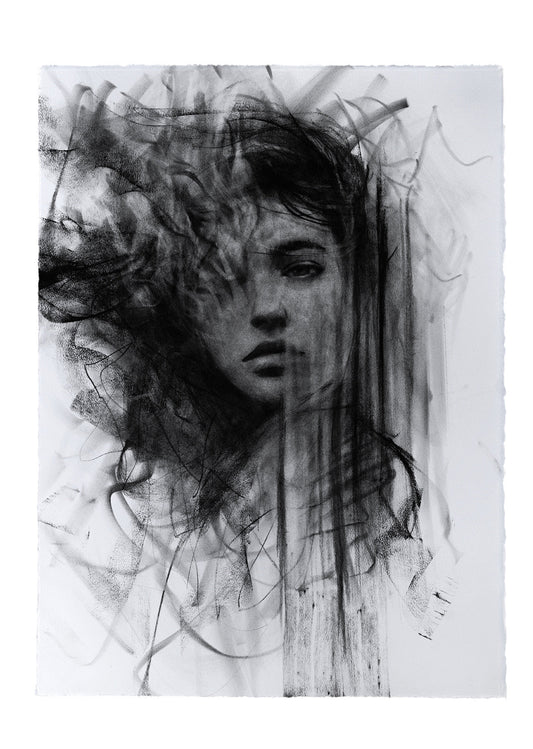 The Duality That Overtakes Me | Original Drawing - Mad Charcoal