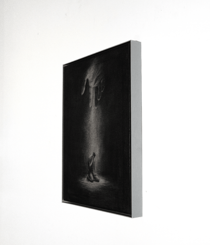 The End of My Wandering | Original Charcoal on Canvas - Mad Charcoal