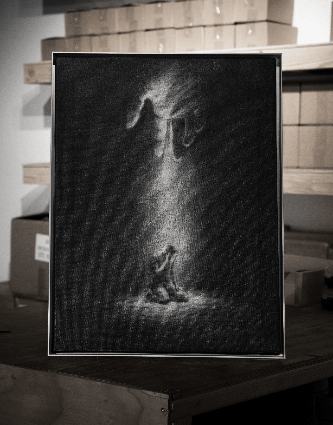 The End of My Wandering | Original Charcoal on Canvas - Mad Charcoal
