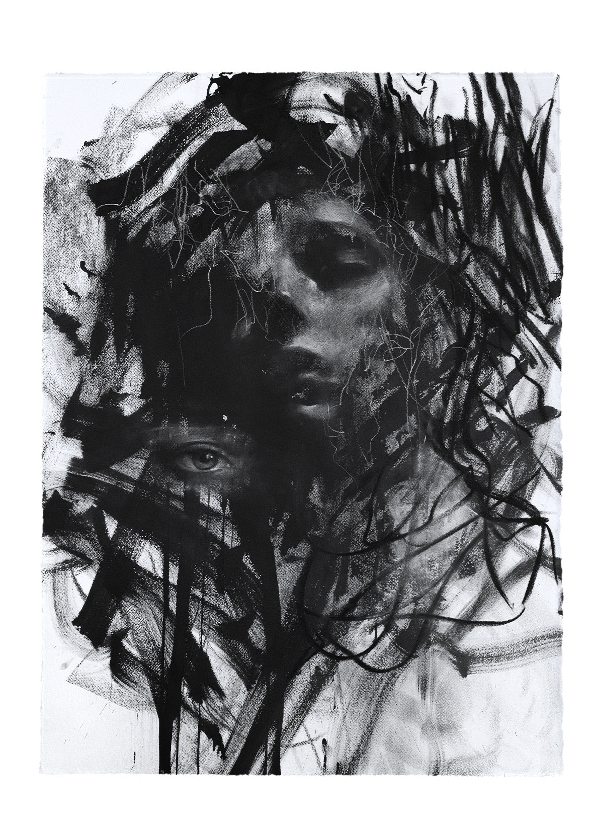 The Exposure Of My Soul | Original Drawing - Mad Charcoal
