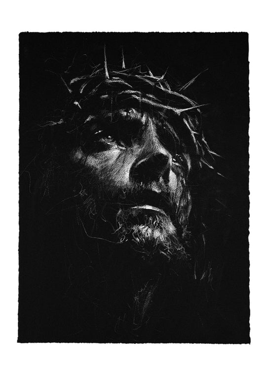 The Face Of Forgiveness | Original Drawing - Mad Charcoal