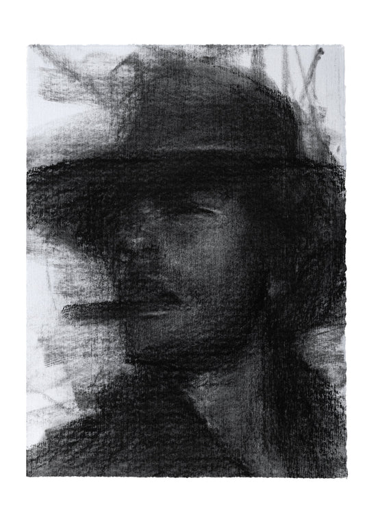 The Glare of the Horizon | Original Drawing - Mad Charcoal