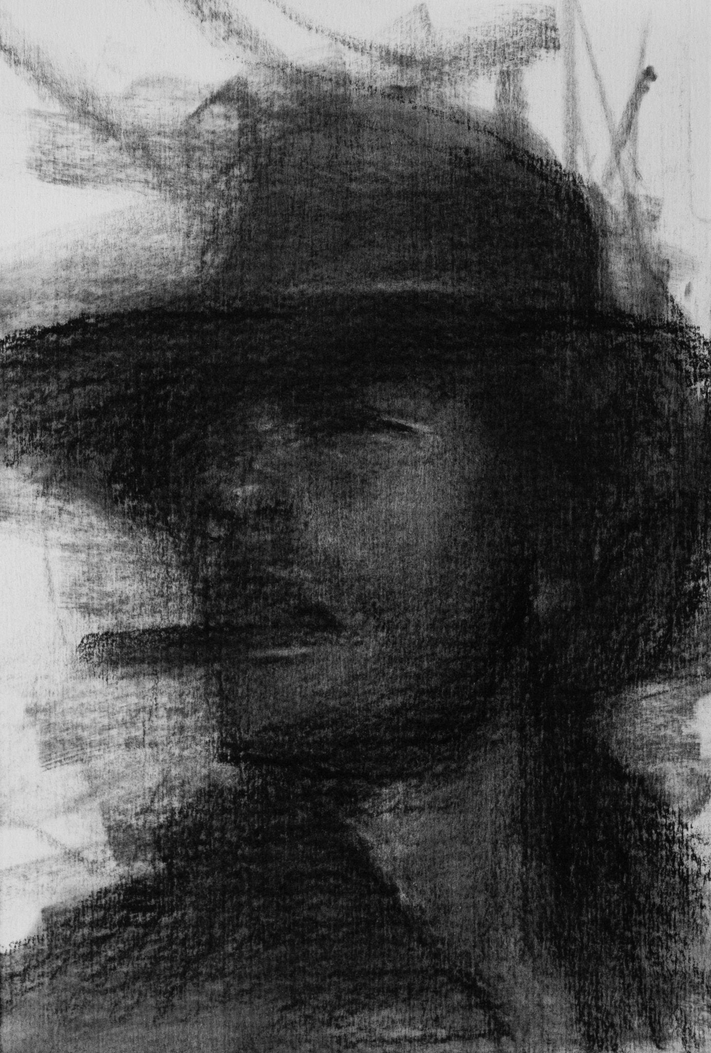 The Glare of the Horizon | Original Drawing - Mad Charcoal