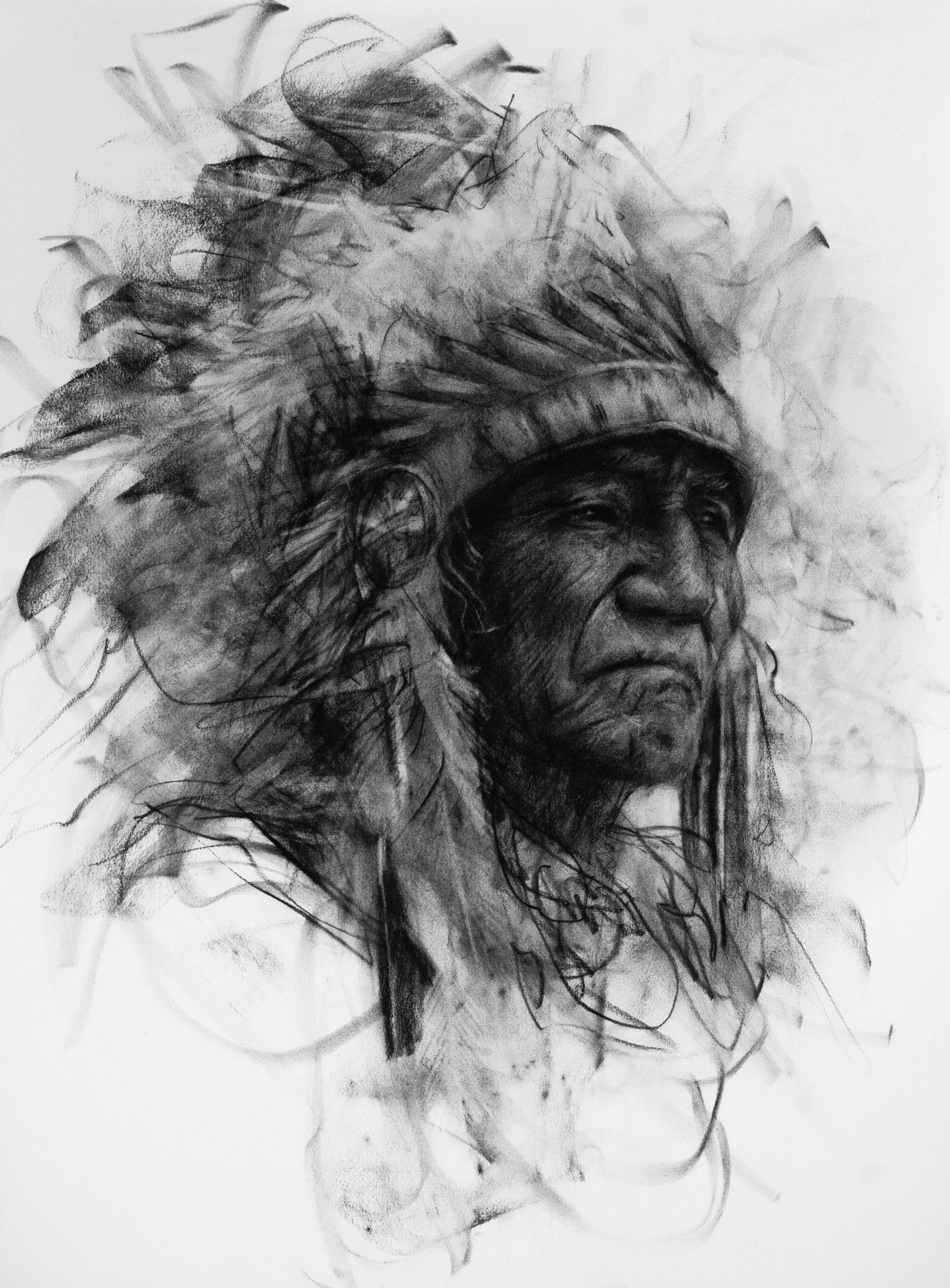 The Long Absence | Original Drawing - Mad Charcoal