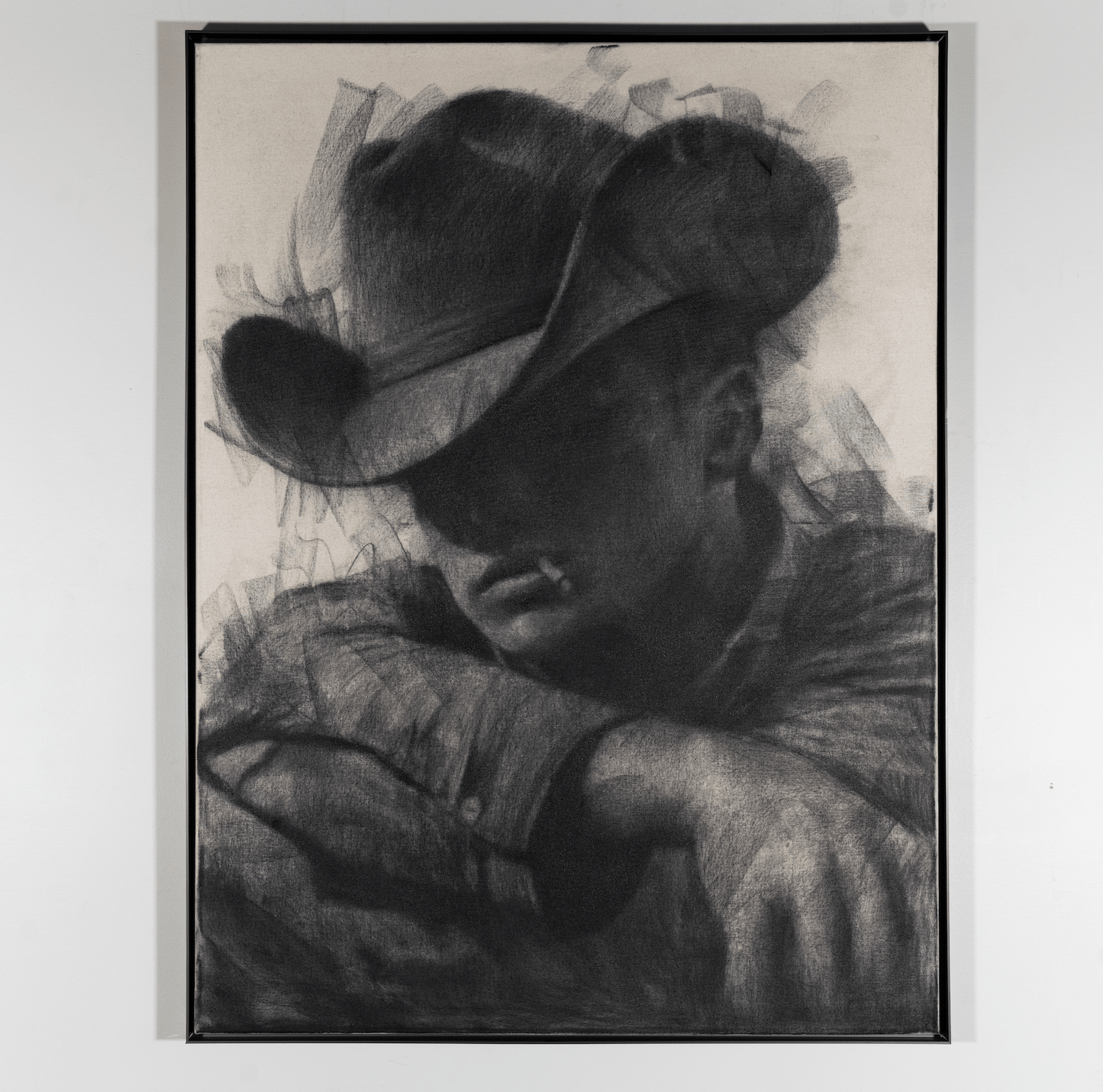 The Long Road Home | Original Charcoal on Canvas - Mad Charcoal