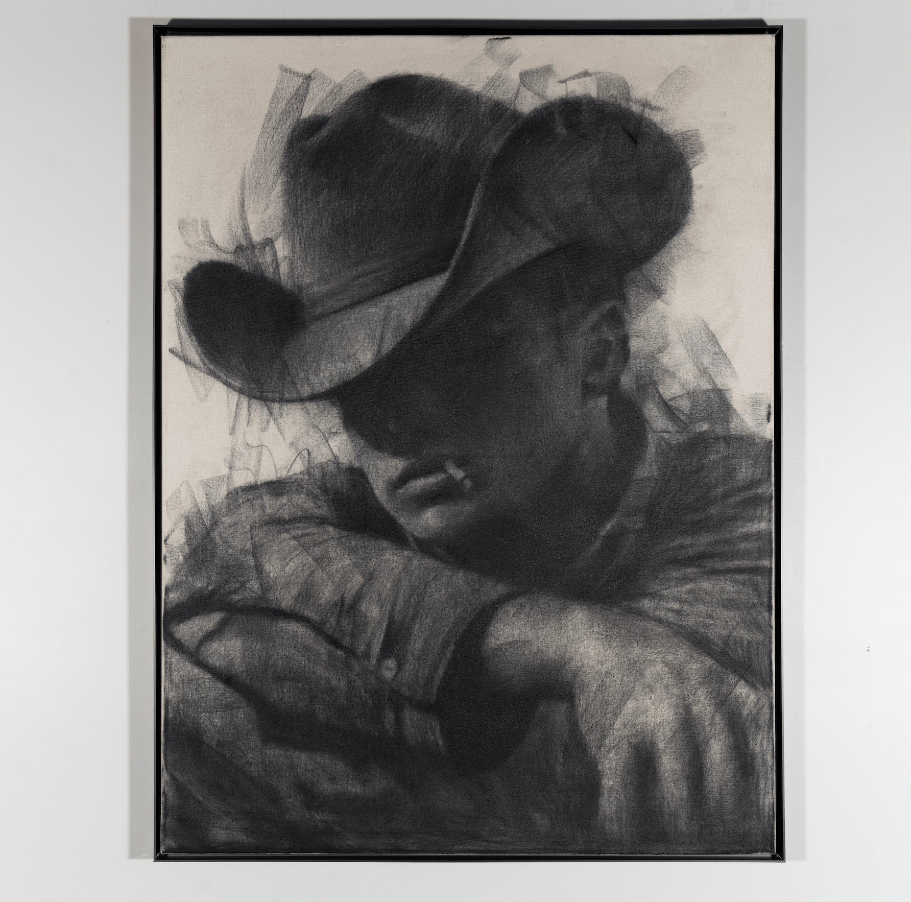 The Long Road Home | Original Charcoal on Canvas - Mad Charcoal
