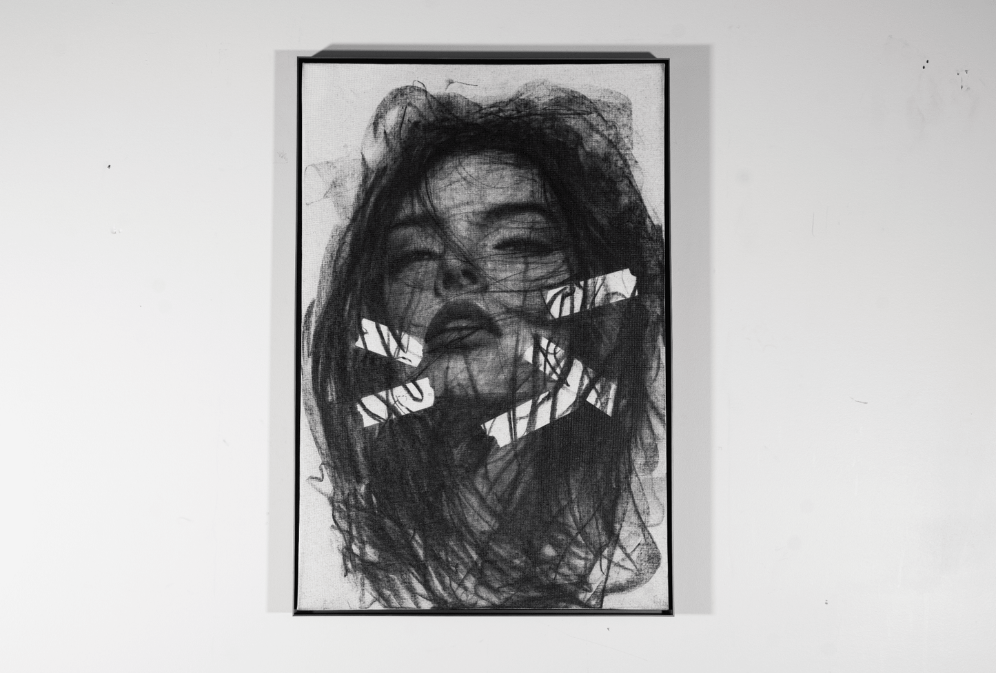 The Part of Me That Never Returned | Original Charcoal on Canvas - Mad Charcoal