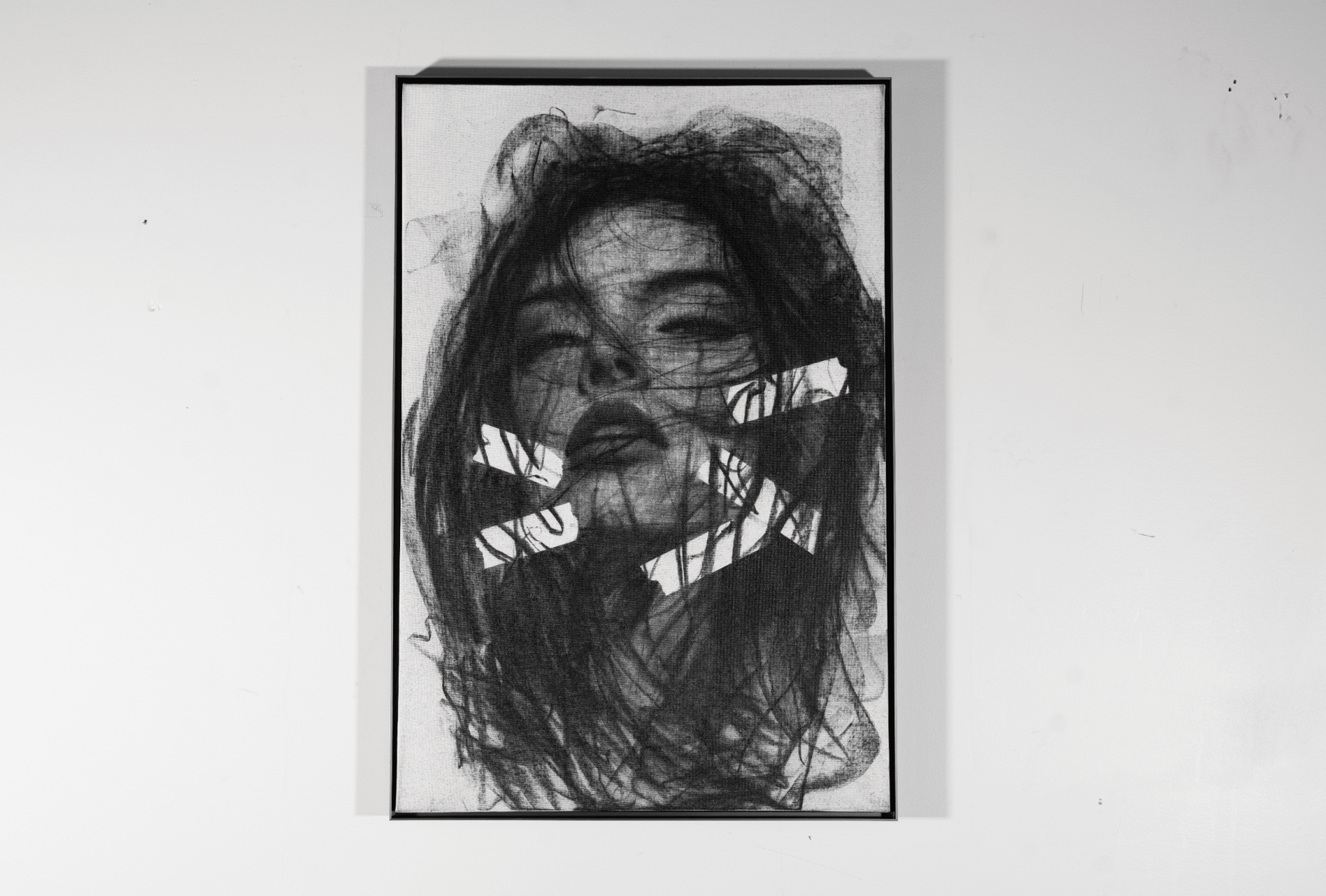 The Part of Me That Never Returned | Original Charcoal on Canvas - Mad Charcoal