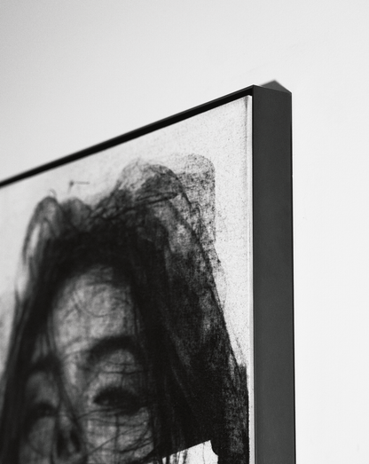 The Part of Me That Never Returned | Original Charcoal on Canvas - Mad Charcoal