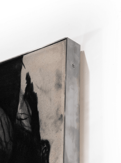 The Quiet Breaking | Original Charcoal on Canvas - Mad Charcoal