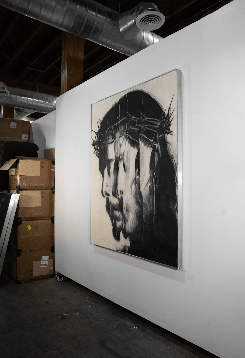 The Revelation of Christ | Original Charcoal on Canvas - Mad Charcoal