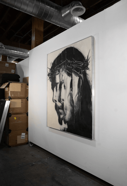 The Revelation of Christ | Original Charcoal on Canvas - Mad Charcoal
