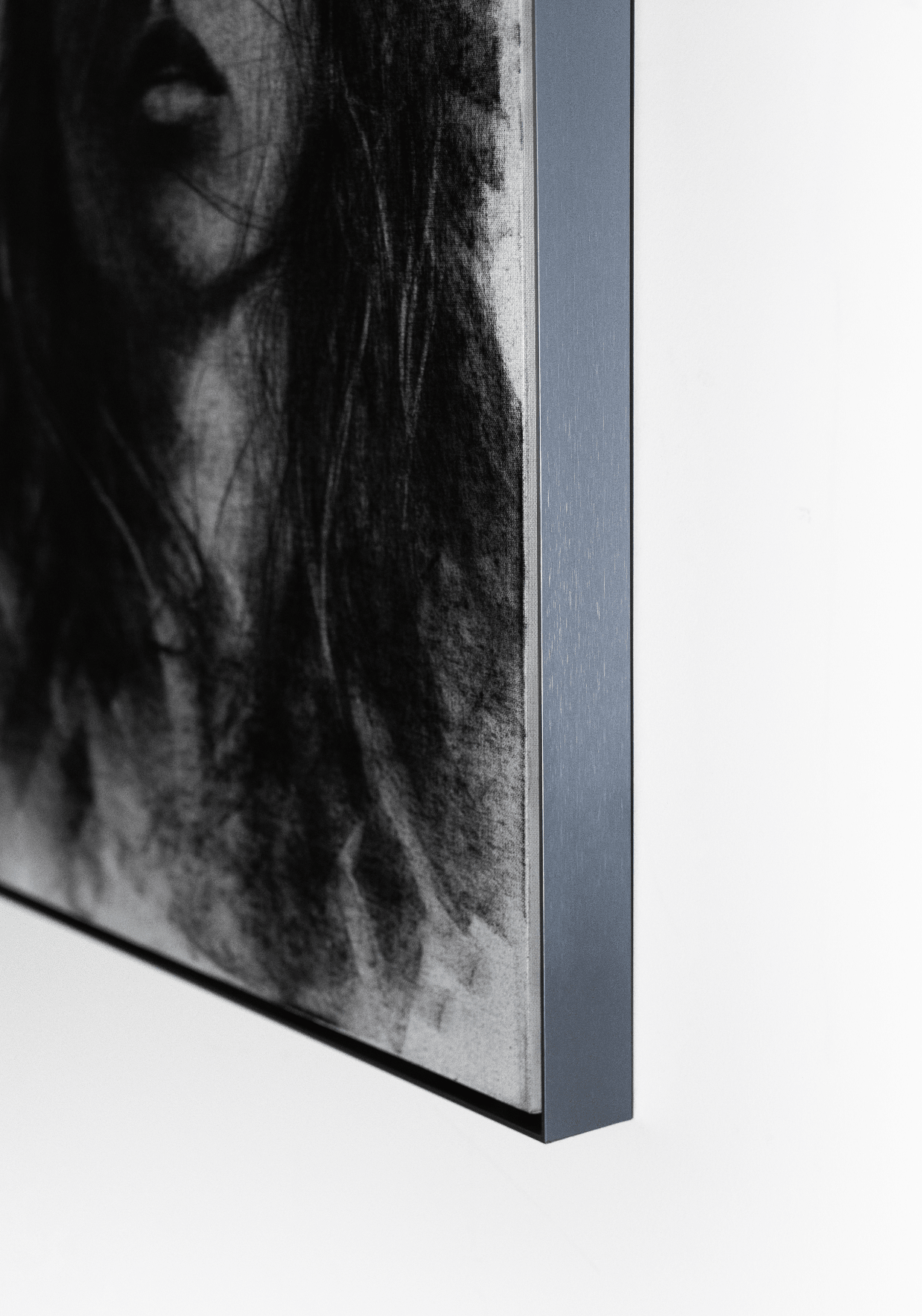 The Shape of Silence | Original Charcoal on Canvas - Mad Charcoal