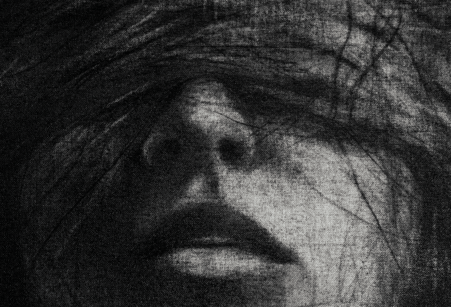 The Shape of Silence | Original Charcoal on Canvas - Mad Charcoal