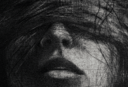 The Shape of Silence | Original Charcoal on Canvas - Mad Charcoal