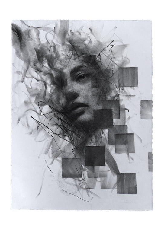 The Sharp Edges of Reality | Original Drawing - Mad Charcoal