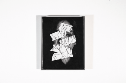 The Slow Collapse Of Certainty | Original Charcoal on Canvas - Mad Charcoal