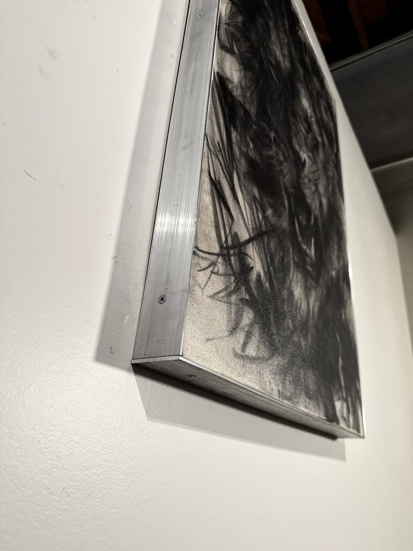 The Sound that Makes the Mountains Tremble | Original Charcoal on Canvas - Mad Charcoal