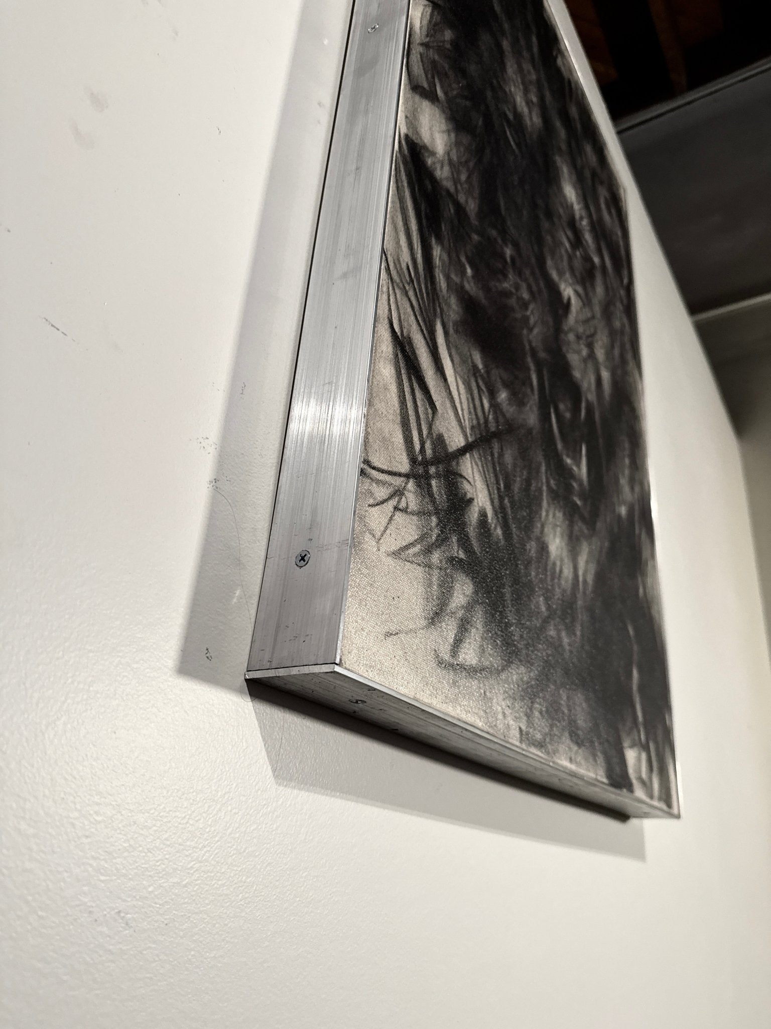 The Sound that Makes the Mountains Tremble | Original Charcoal on Canvas - Mad Charcoal