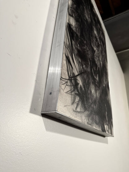 The Sound that Makes the Mountains Tremble | Original Charcoal on Canvas - Mad Charcoal