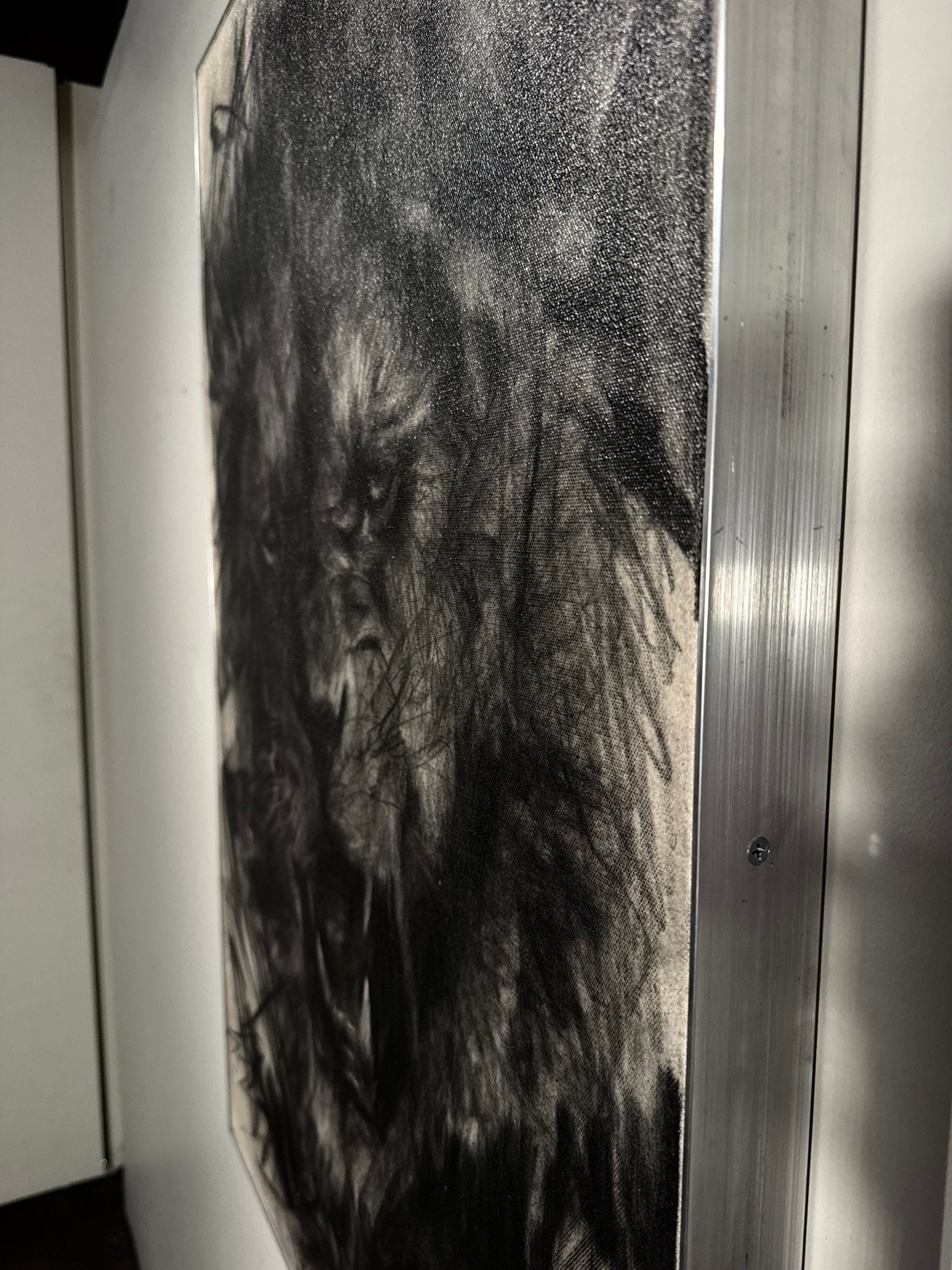The Sound that Makes the Mountains Tremble | Original Charcoal on Canvas - Mad Charcoal