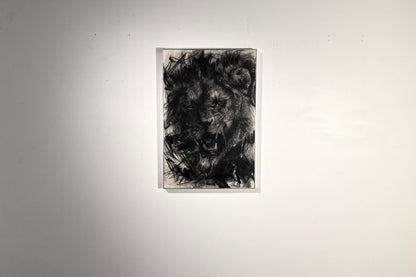 The Sound that Makes the Mountains Tremble | Original Charcoal on Canvas - Mad Charcoal