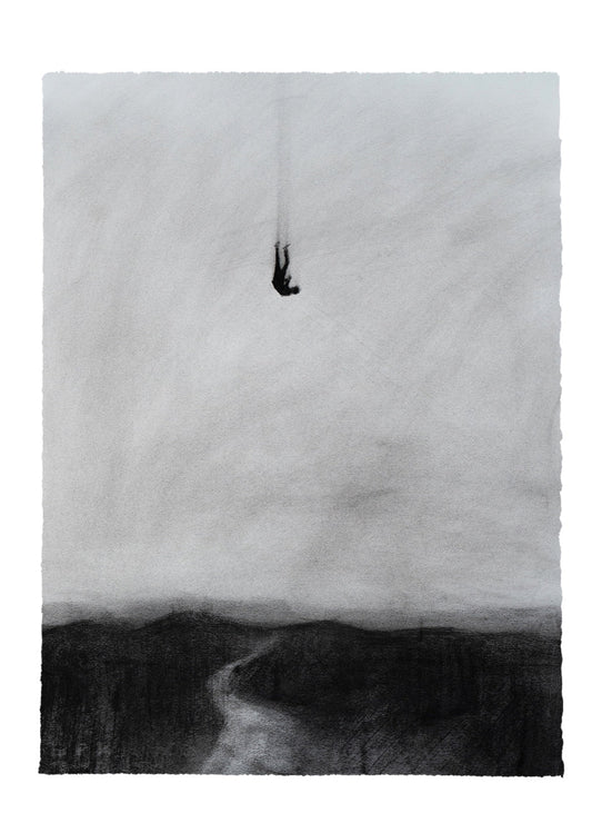 The Space Between Breaths | Original Drawing - Mad Charcoal