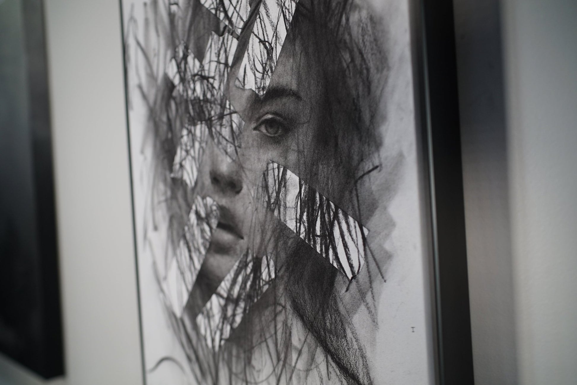 The Space You Left | Original Drawing - Mad Charcoal