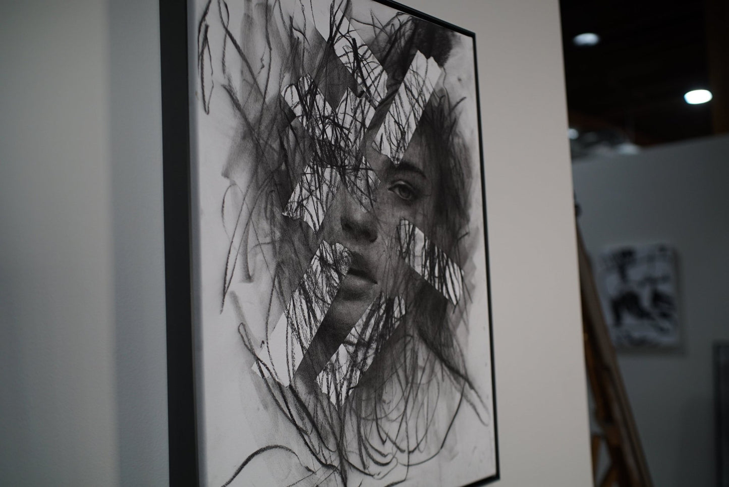 The Space You Left | Original Drawing - Mad Charcoal