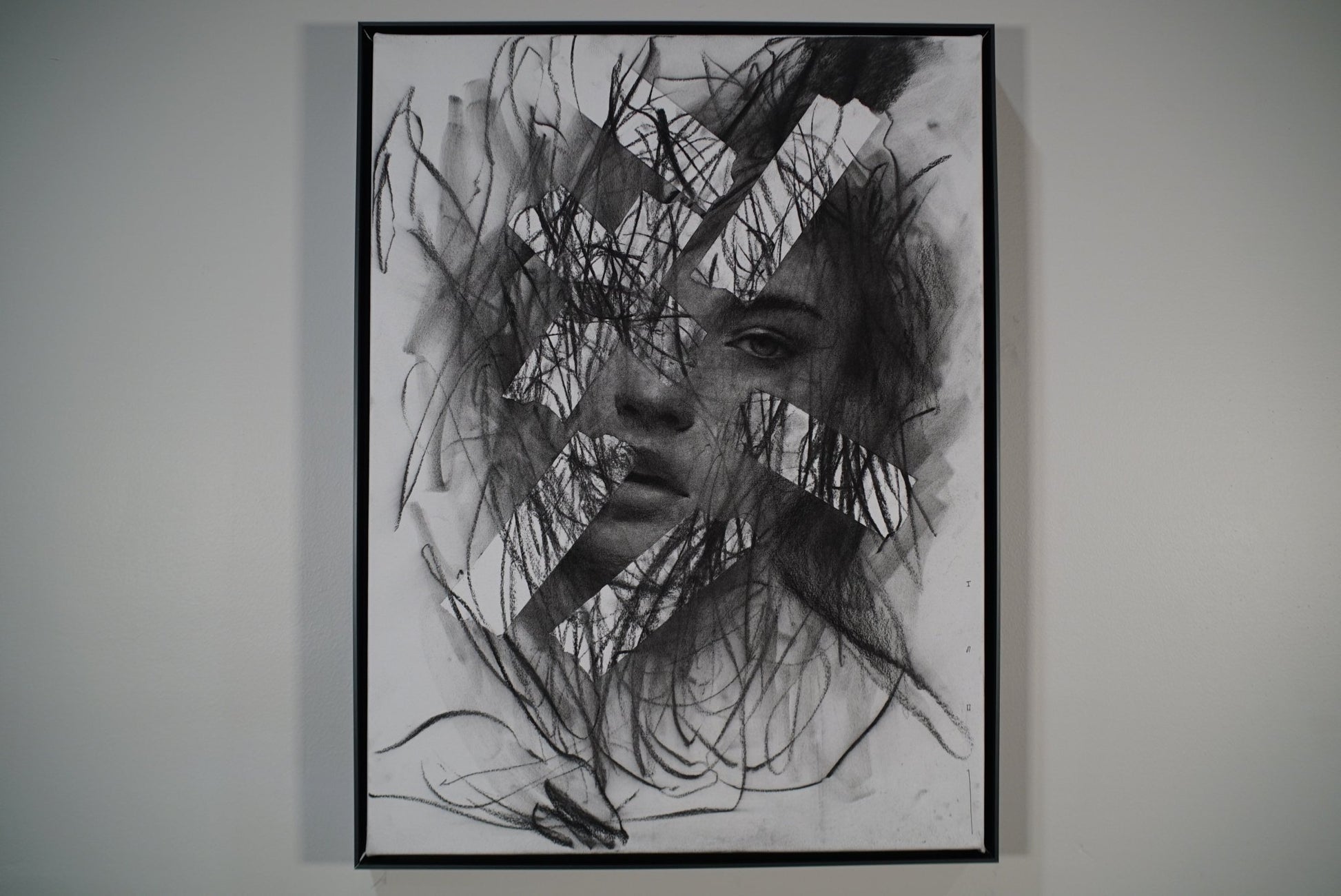 The Space You Left | Original Drawing - Mad Charcoal