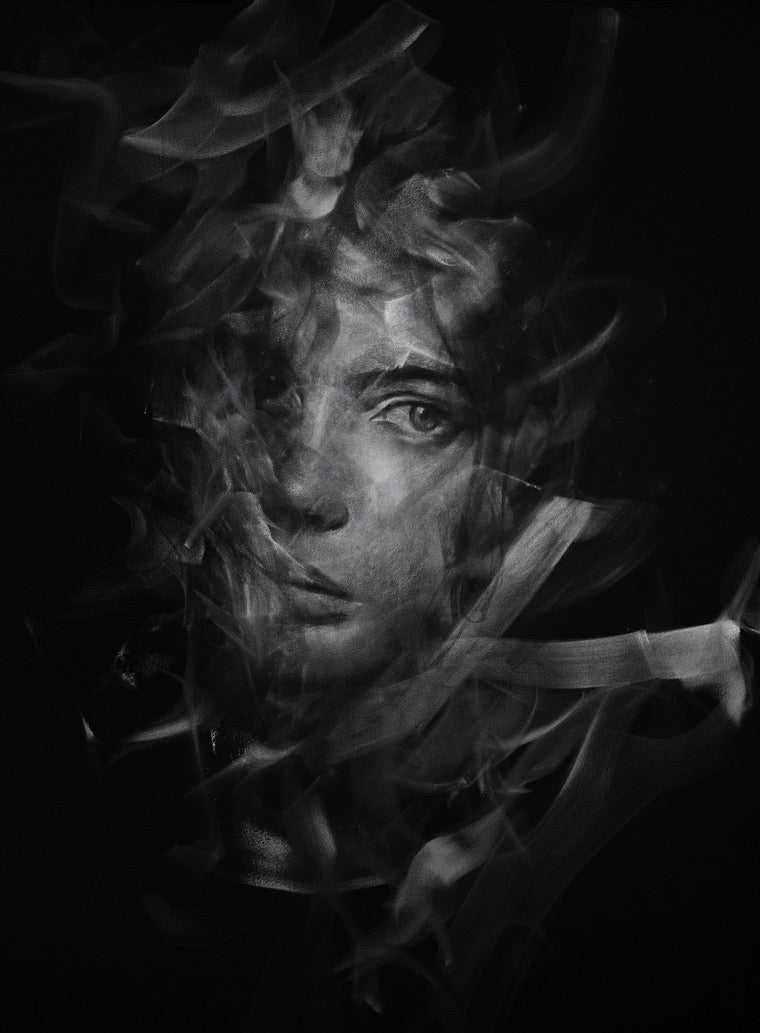 The Symphony In The Fog | Original Drawing - Mad Charcoal