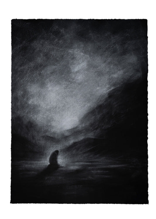 The Temptation Of Christ In The Wilderness | Original Drawing - Mad Charcoal