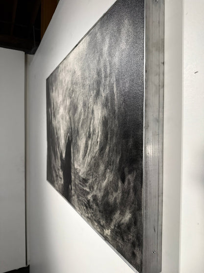 The Way that Was Not There | Original Charcoal on Canvas - Mad Charcoal