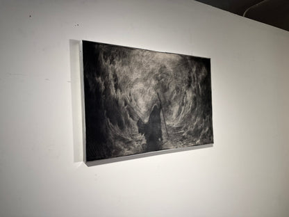 The Way that Was Not There | Original Charcoal on Canvas - Mad Charcoal
