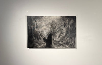The Way that Was Not There | Original Charcoal on Canvas - Mad Charcoal