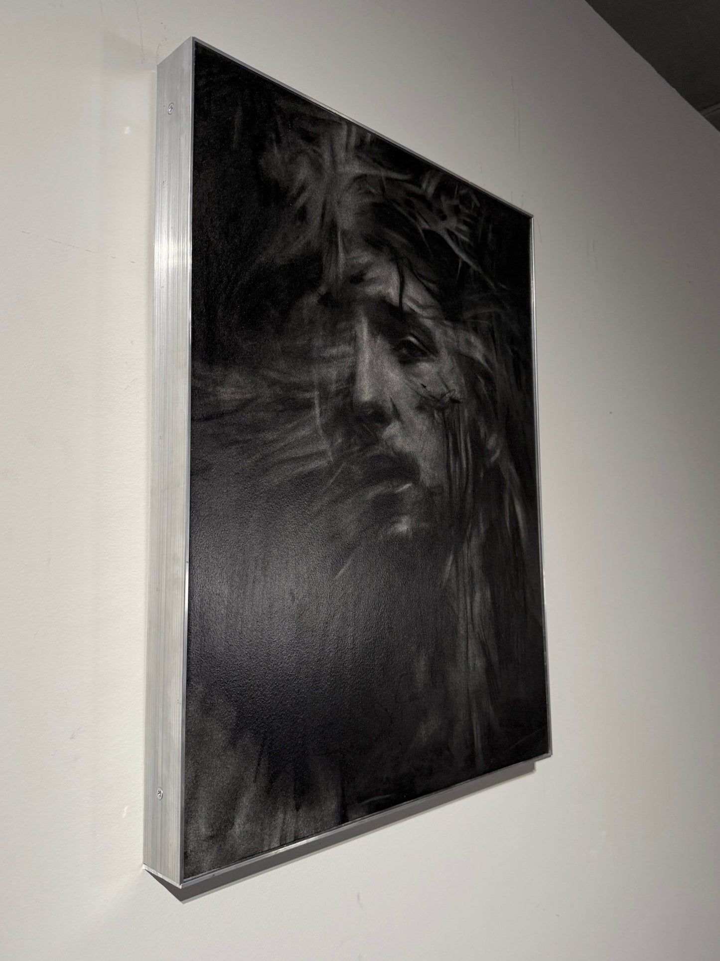 The Word Entered Our Dust | Original Charcoal on Canvas - Mad Charcoal