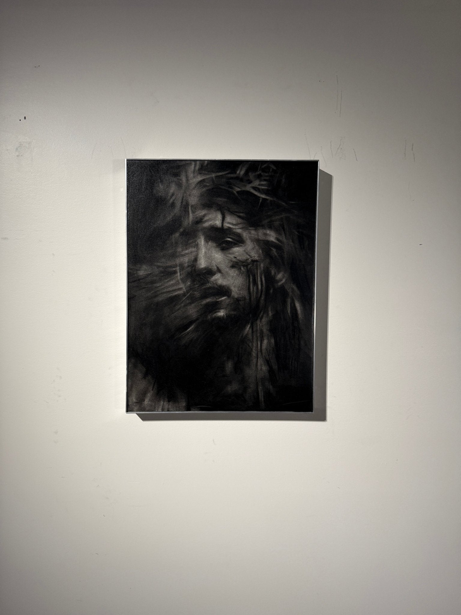 The Word Entered Our Dust | Original Charcoal on Canvas - Mad Charcoal