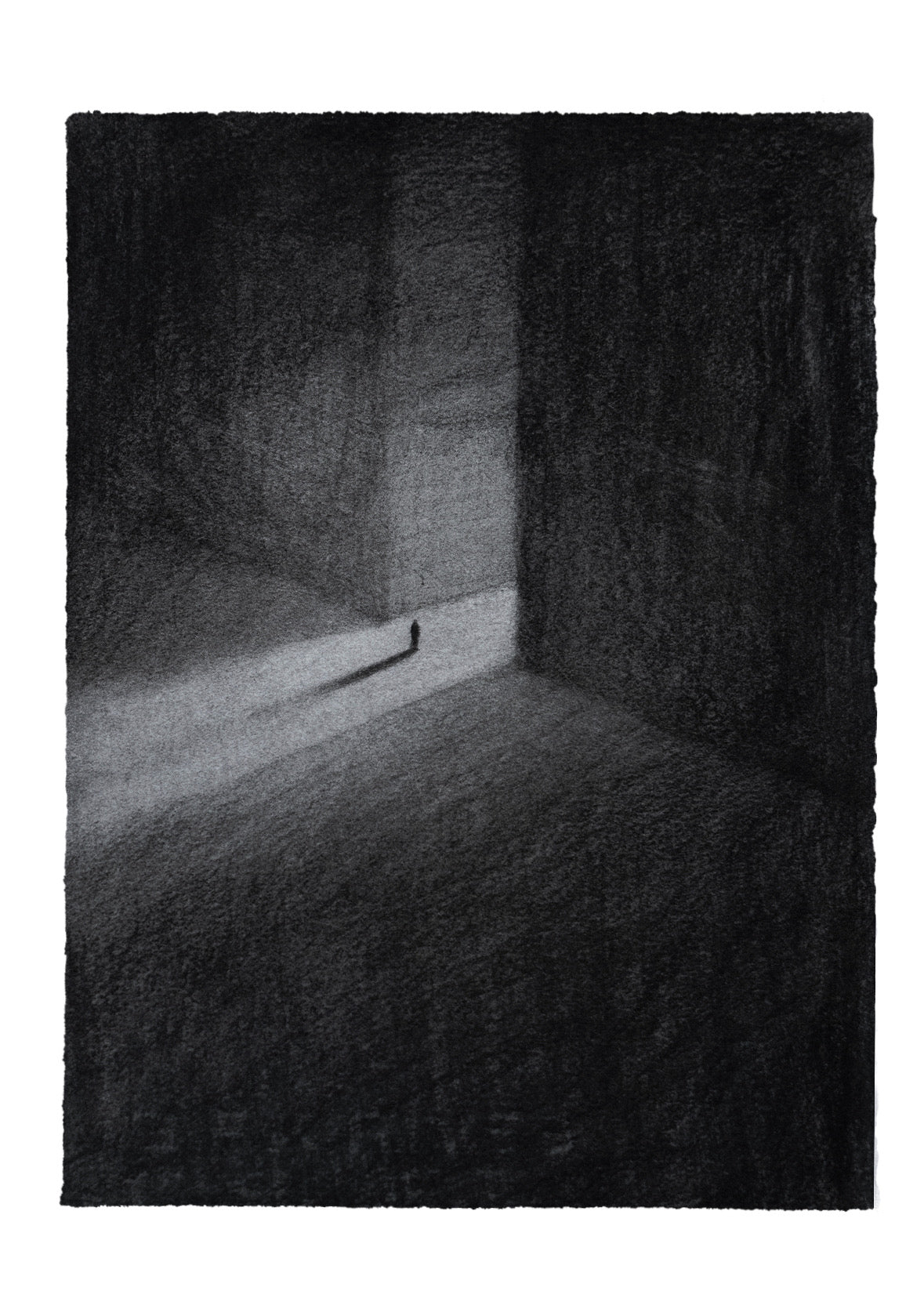 Threshold | Original Drawing - Mad Charcoal