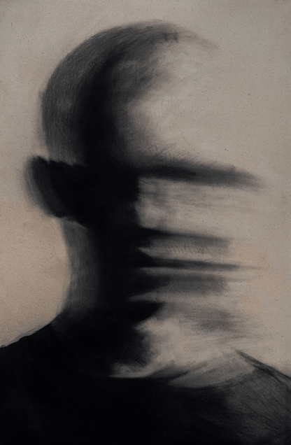 To Be Human | Original Charcoal on Canvas - Mad Charcoal