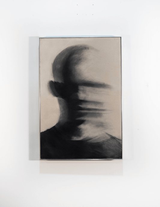 To Be Human | Original Charcoal on Canvas - Mad Charcoal