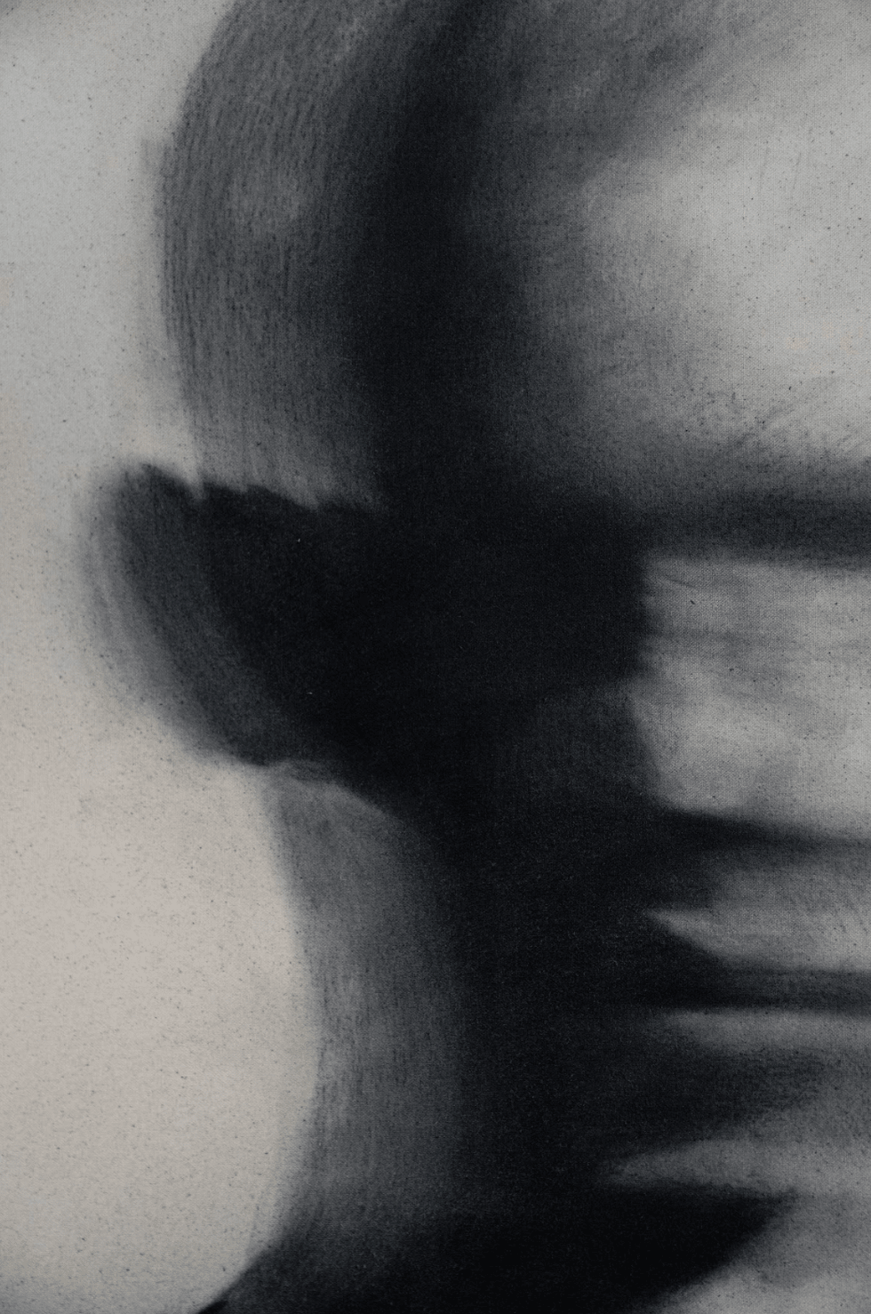 To Be Human | Original Charcoal on Canvas - Mad Charcoal
