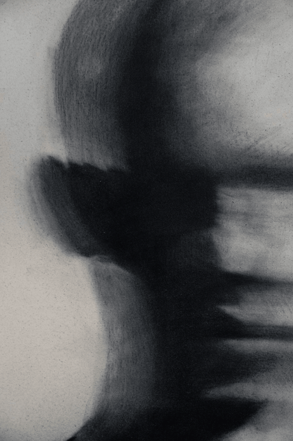 To Be Human | Original Charcoal on Canvas - Mad Charcoal