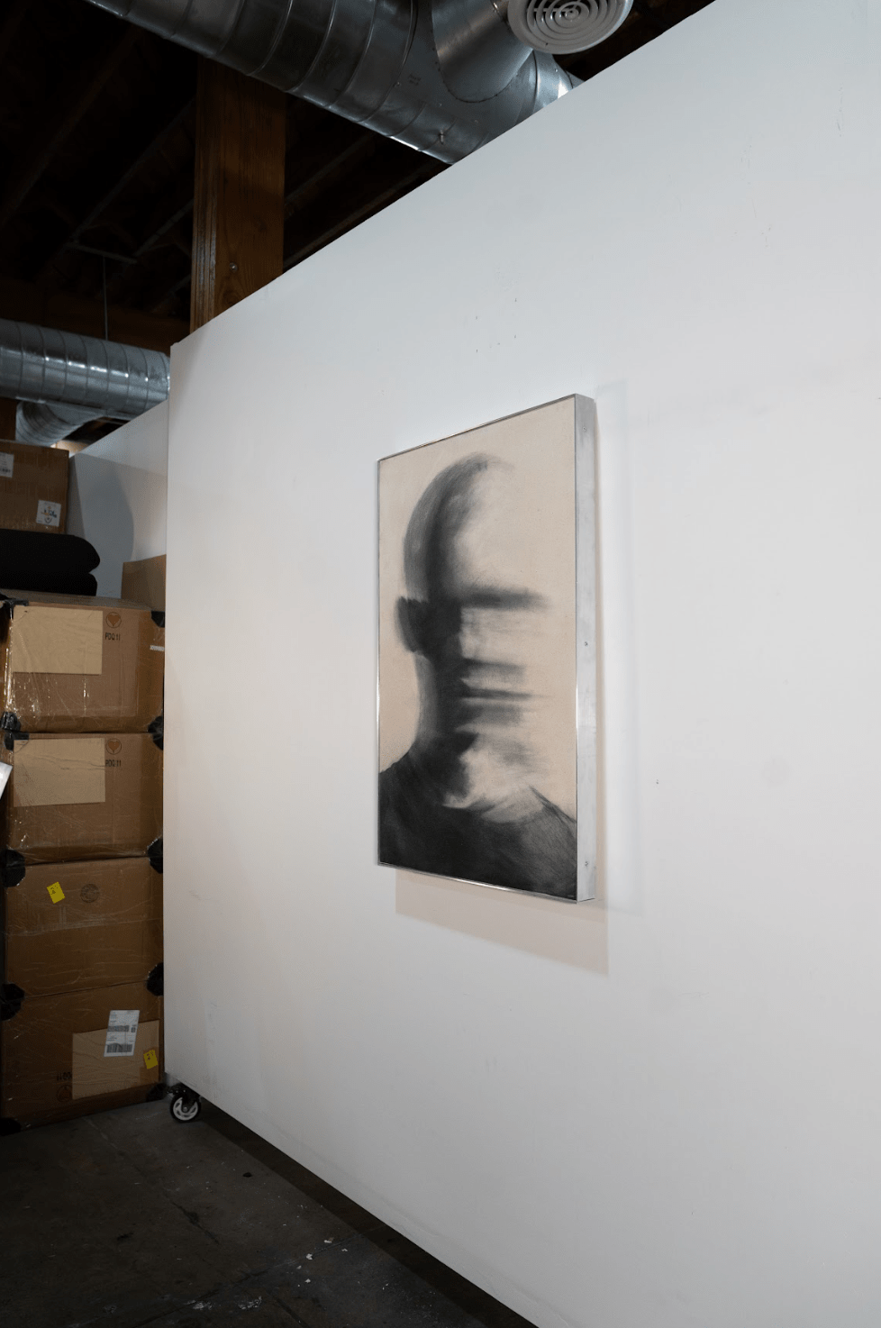 To Be Human | Original Charcoal on Canvas - Mad Charcoal