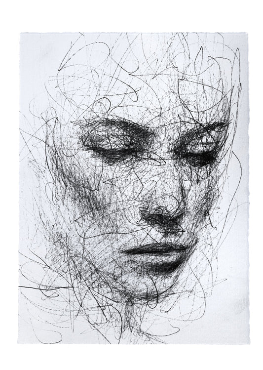 Unraveling Flame | Original Drawing - Mad Charcoal