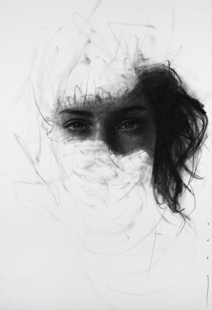 Unraveling Portrait | Postcard Set - Mad Charcoal