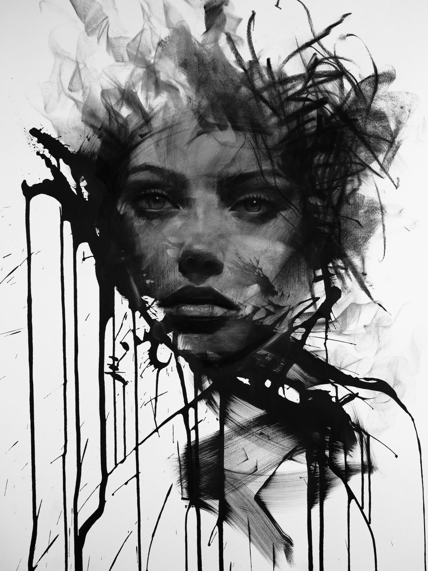 Unraveling Portrait | Postcard Set - Mad Charcoal