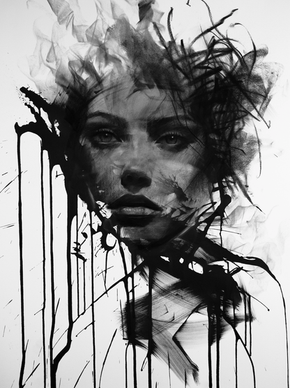 Unraveling Portrait | Postcard Set - Mad Charcoal